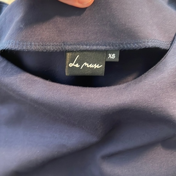 💙LeMuse,CUTE Tunic or Dress,Navy Blue, Like New, Excellent Quality,Size XS - Picture 3 of 16